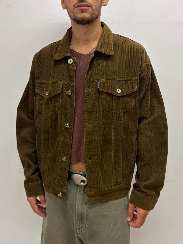 Producto - Campera de corderoy Motor Oil TM