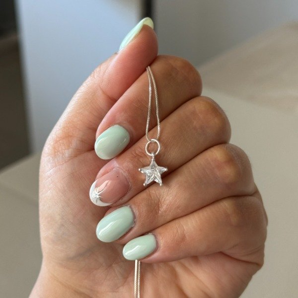 Producto - DIJE ITALIANO -PLATA 925- ESTRELLA CUBIC