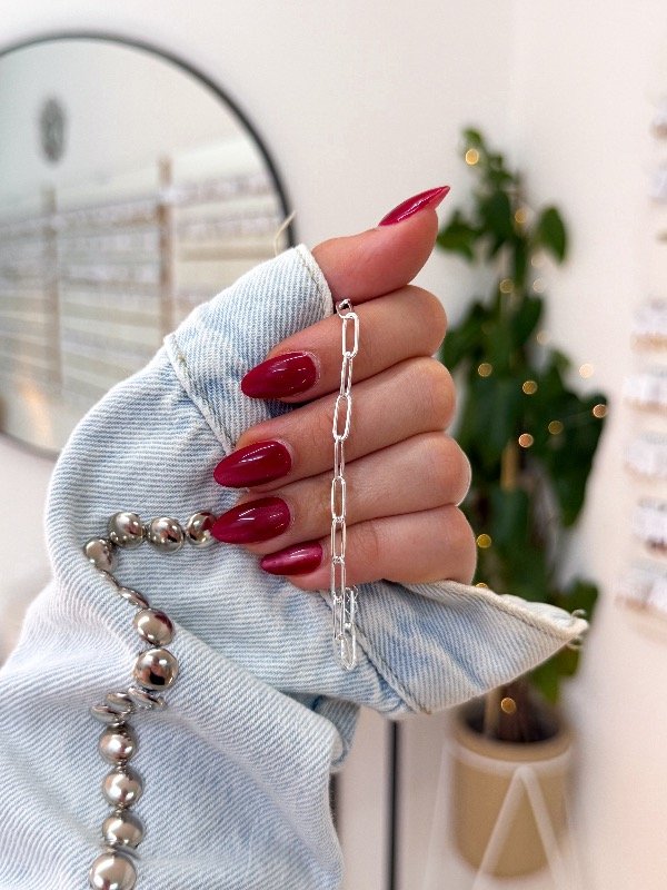 Producto - Pulsera acero blanco eslabones