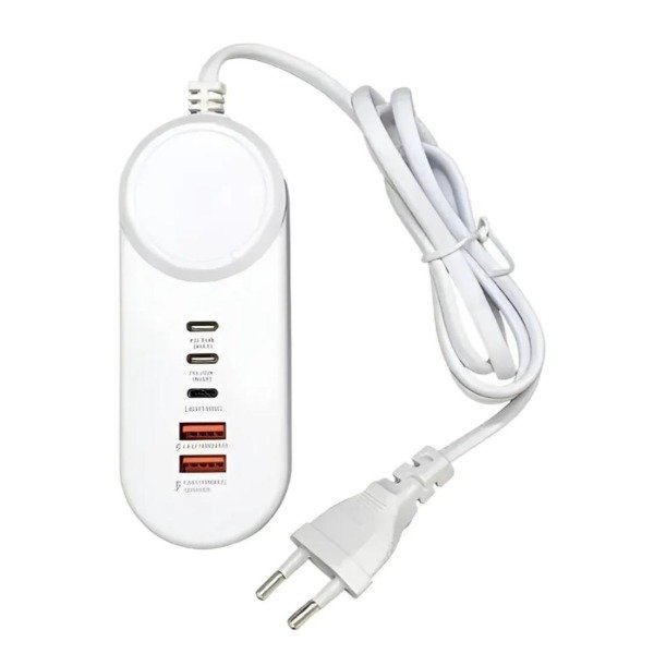 Producto - ZAPATILLA HUB USB A 220V, CON ENTRADAS USB Y TIPO C