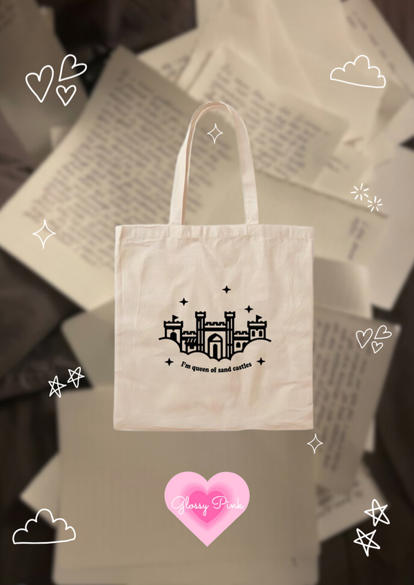 Tote Bag Queen of Sand Castles de lienzo