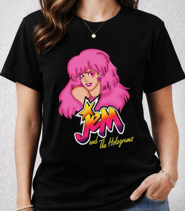 Producto - Remeras negras Unisex Personajes Retro - 3