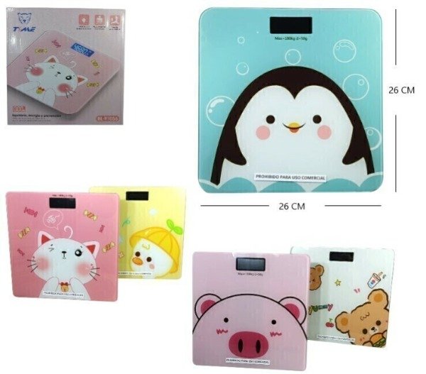 Producto - Balanza uso personal pesa hasta 180kg con diseño