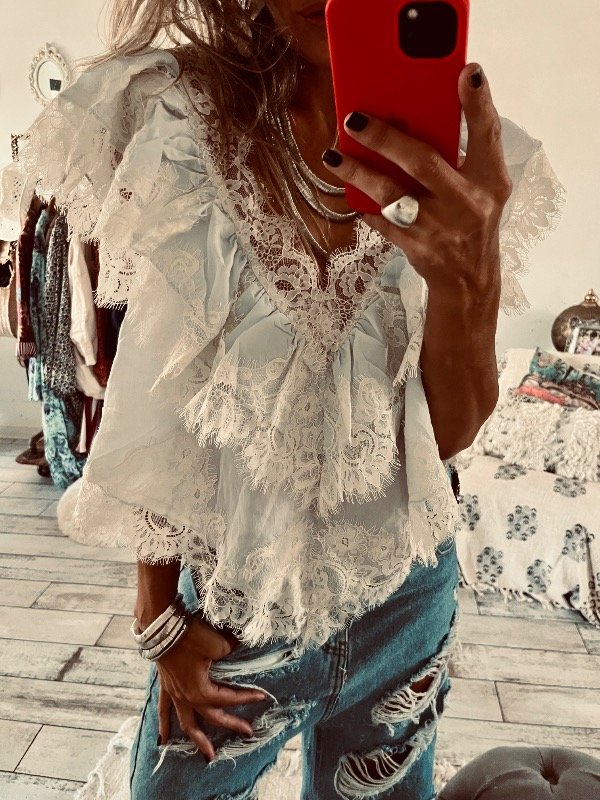 Producto - Blusa Analía celeste - 0