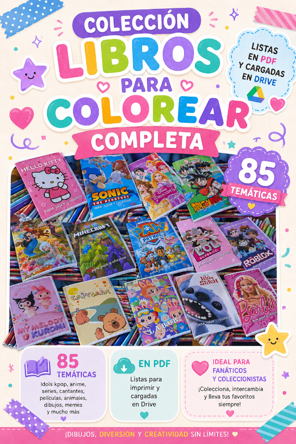 Producto - Mega Colección de Libros para Colorear