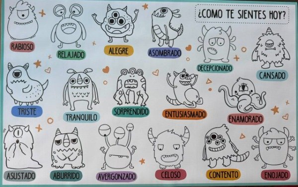 Producto - KIT CONSULTORIO Planificador semanal Monstruos  Abecedario imprenta - 2