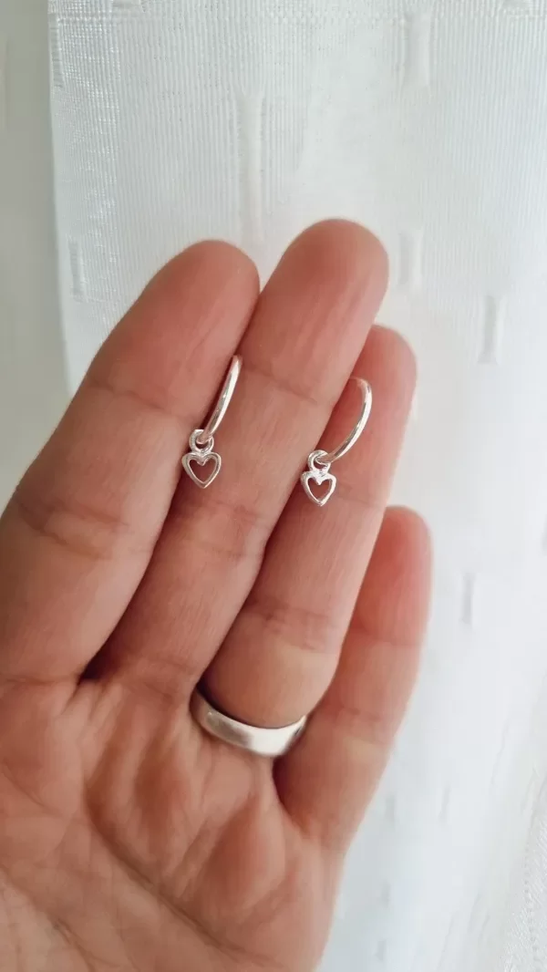 Producto - Arg mini corazones calados plata 925