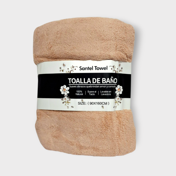 Producto - Toalla de Baño Santel Liso 90x160cm Nude