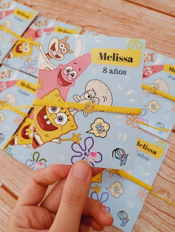 Producto - Pulseras Souvenirs Bob esponja