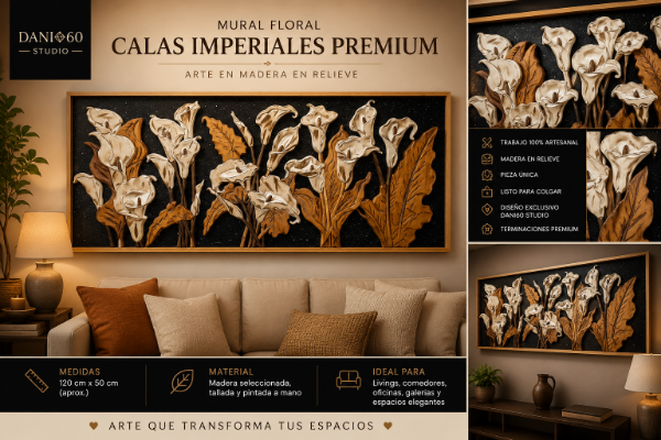 Producto - Mural Floral Calas Imperiales