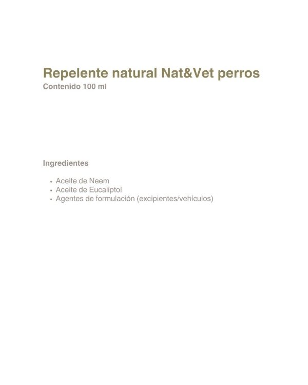 Producto - Repelente Natural para Perros 100 ml - 2