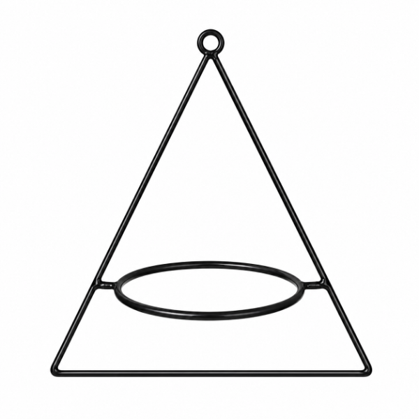 Producto - Portamaceta Metálico Triangular 30cm - C70
