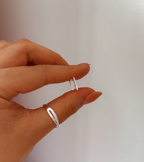 Producto - Argolla Cuadrada Shine (unidad)