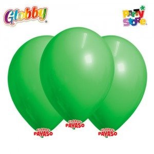 Producto - GLOBBY 9" LISO STANDARD VERDE - Bolsita x 25 u