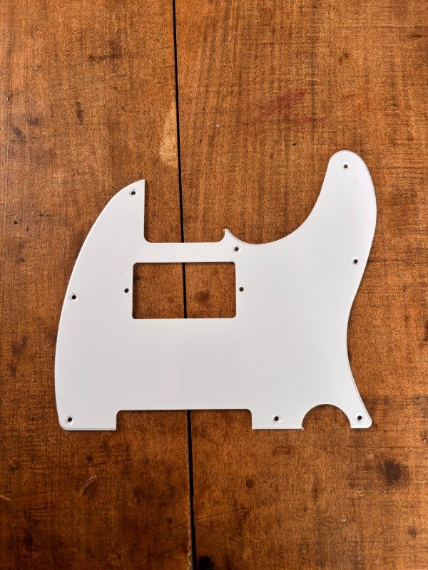 Producto - Pickguard TL Doble Bobina 1 capa Blanco - 0