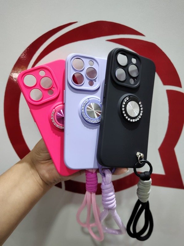 Producto - Fundas de Silicona con anillo y correa