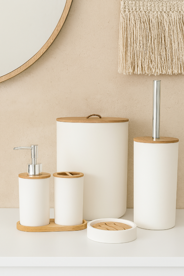 Producto - Set baño tapa bambo 6 piezas