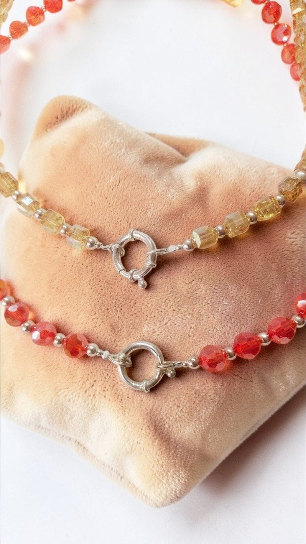 Producto - Collar de Plata 925 con cristal de roca cierre marinero