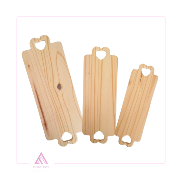 Producto - PINO TABLAS MANGO CORAZON