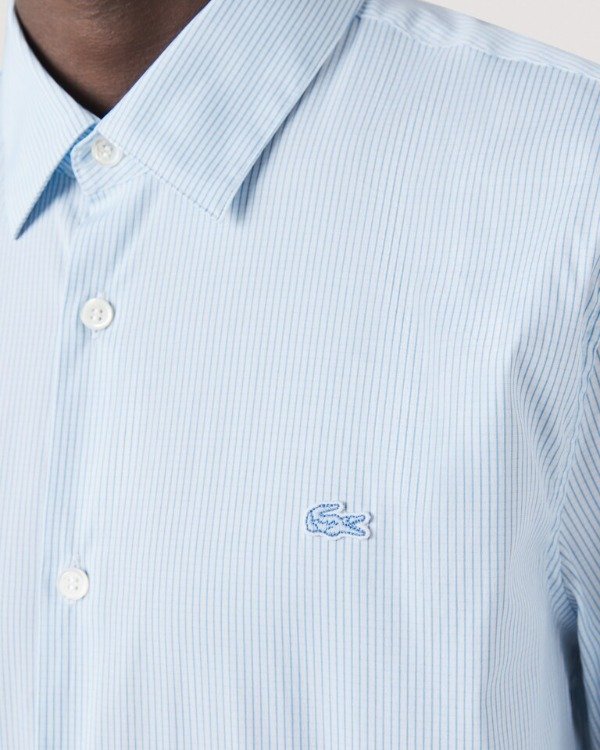 Producto - Camisa lacoste de Poplin cuadriculada Elastizada Slim Fit