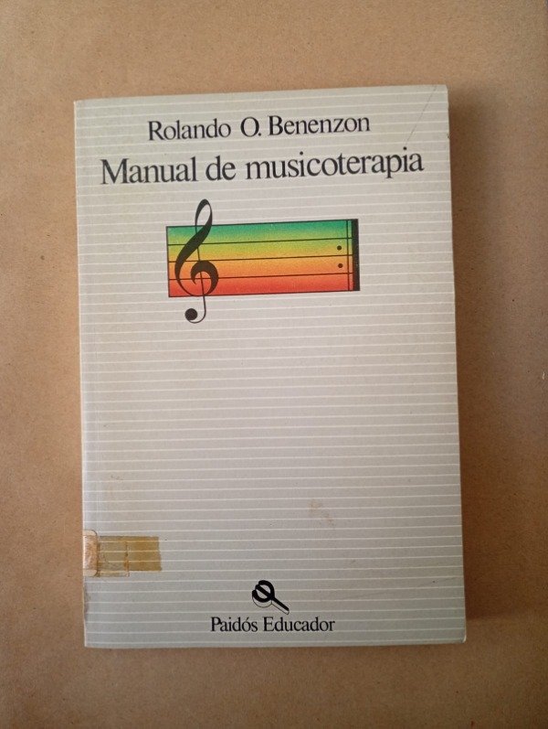 Producto - Manual de musicoterapia - Rolando O Benenzon - Paidós 1981