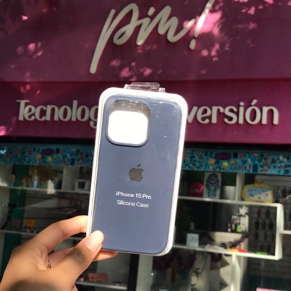 Producto - iPhone 15 Pro Silicone Case Azul Marino