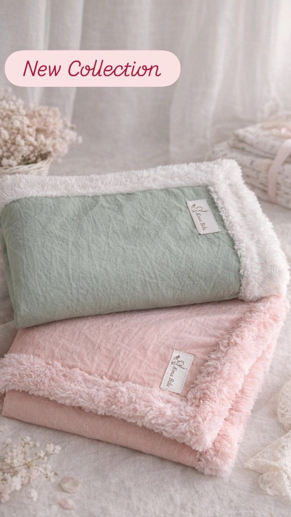 Producto - Manta Abrigada para bebé / Tusor y peluche