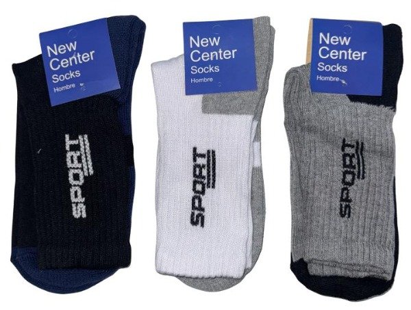 Producto - MEDIAS DE TOALLA PARA HOMBRE PACK X 12