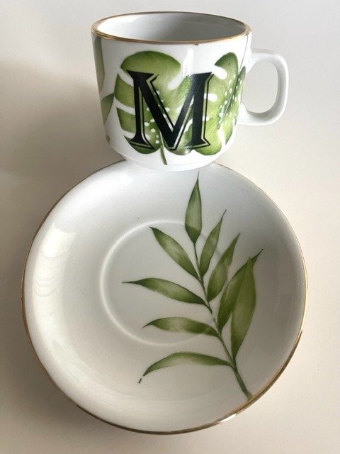 Producto - TAZA Y PLATO BOTANICA