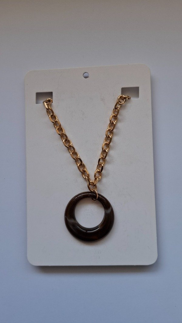 Producto - Collar cadena con dije acrílico circular - 1