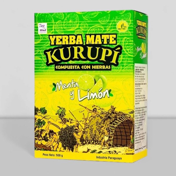 Producto - Yerba mate Kurupi Menta y Limón 500g