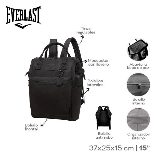 Producto - MOCHILA BOCA DE PEZ NYON EVERLAST COD 22738