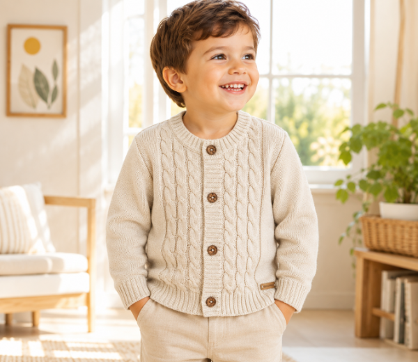 Producto - CAMPERA CON OCHOS BEIGE
