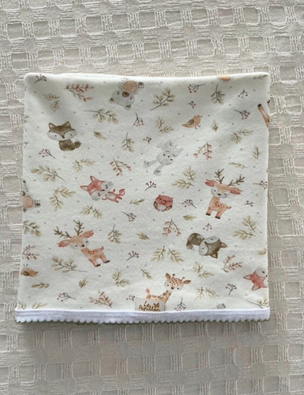 Producto - Manta recibidora animalitos verde