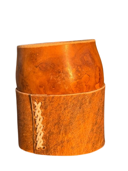 Producto - Mate coquito criollo con soporte de cuero