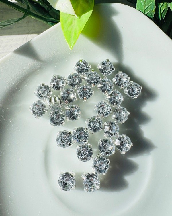 Producto - 6MM REDONDA CRISTAL IMPORTADA. (10GR)