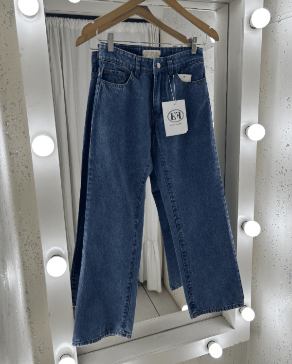 Producto - Jean Recto Rígido Celeste