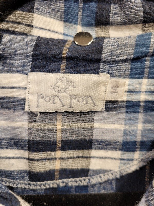 Producto - Pijama PON PON cuadrillé azul Talle 14 años - PRECIO: 20X - 5