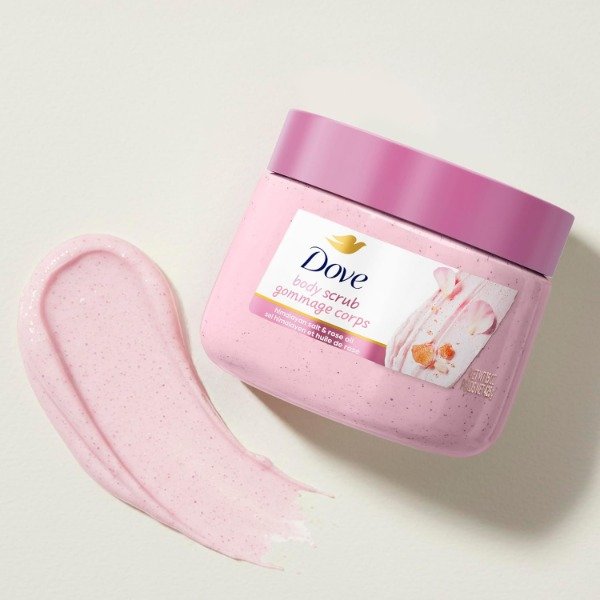 Producto - Dove Himalayan Salt and Rose Oil Body Scrub 425g - 2
