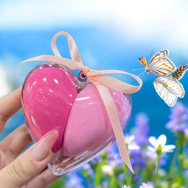 Producto - Set de Esponjas Beauty Blender en Burbuja Corazón