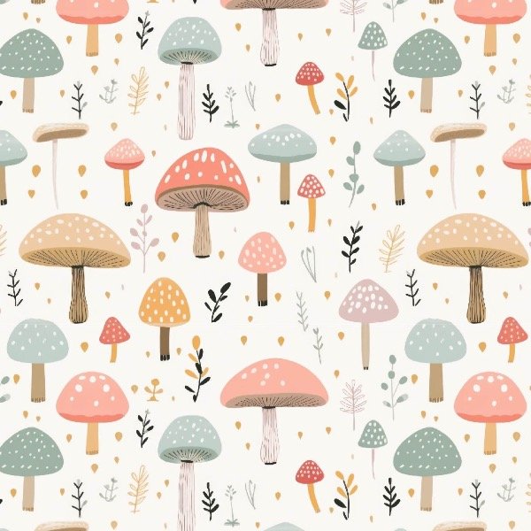 Producto - Retazo Cordura Honguitos 87cm