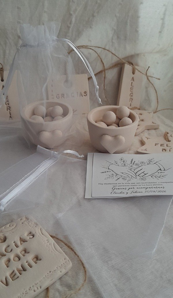 Producto - Cuenco con Corazón Perlas Perfumadas Más Tarjeta Personalizada
