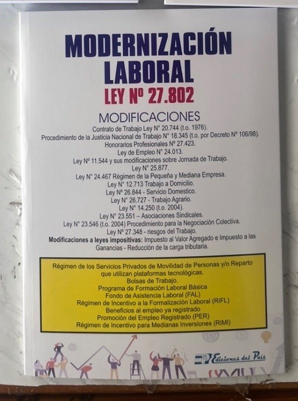 Producto - Modernización Laboral  Ley N.27.802 - 2