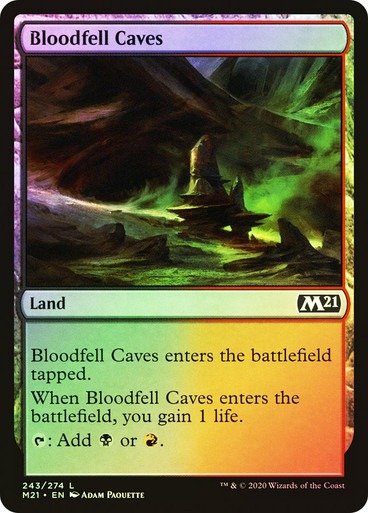 Producto - Bloodfell Caves Foil  Core Set 2021