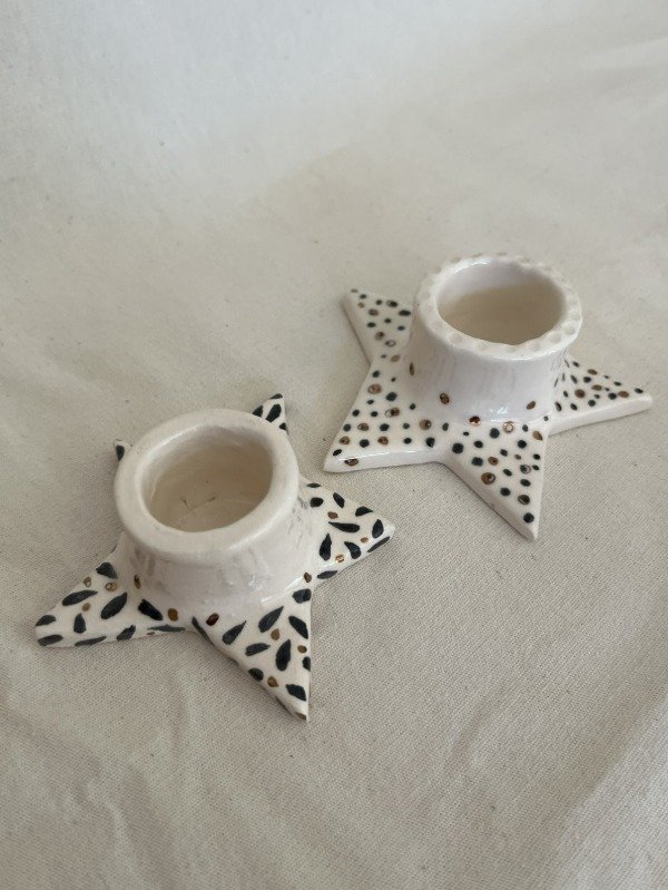 Producto - Combo portavelas estrellas