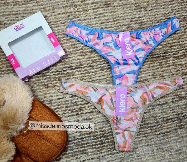 Producto - Pack X2 Bombachas Colaless de Algodon Kiero 2331 Talle 2
