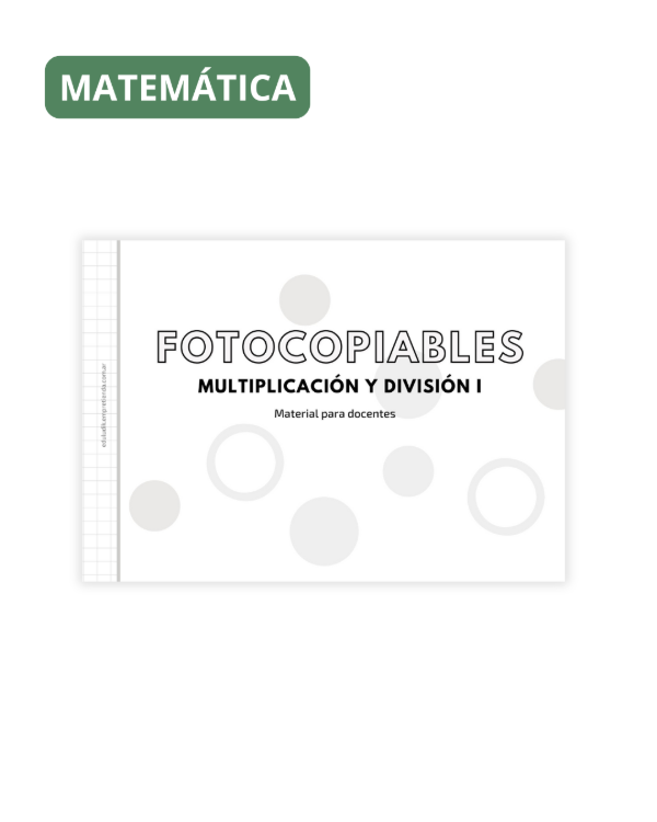 Producto - Fotocopiables: Multiplicación y división I