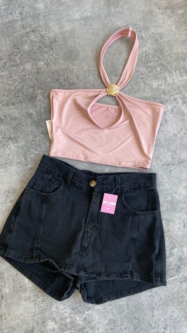 Producto - Top aplique dorado