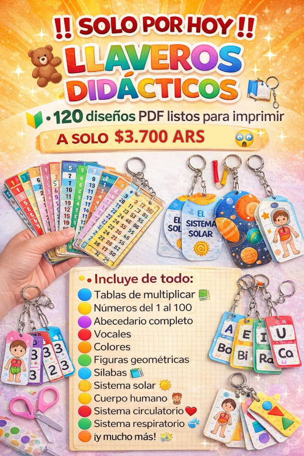 Producto - LLAVEROS DIDÁCTICOS