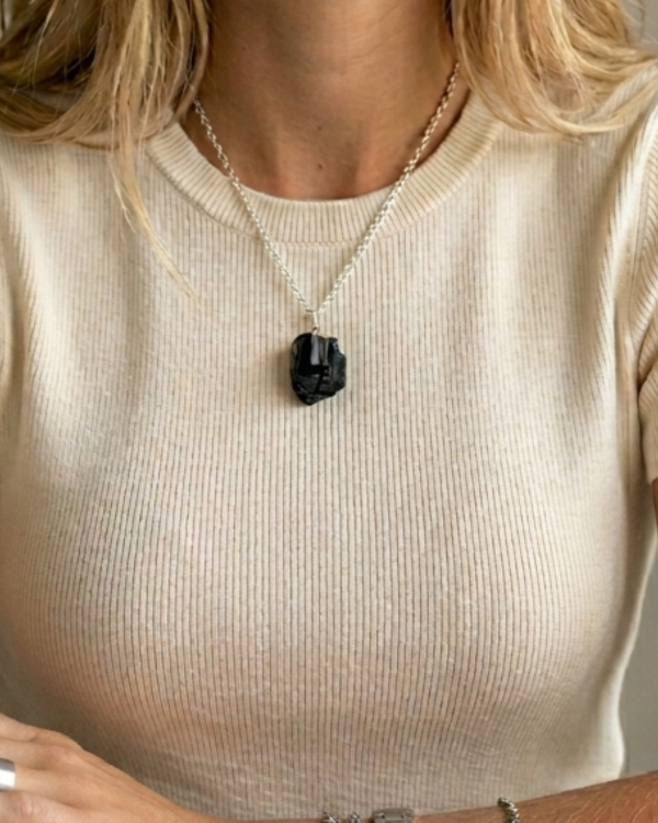 Producto - Collar Turmalina Negra